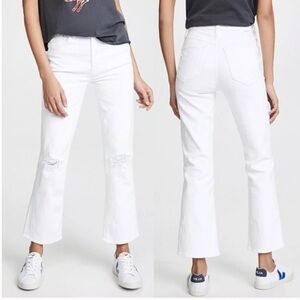 Mother superior the tripper white distressed jeans
